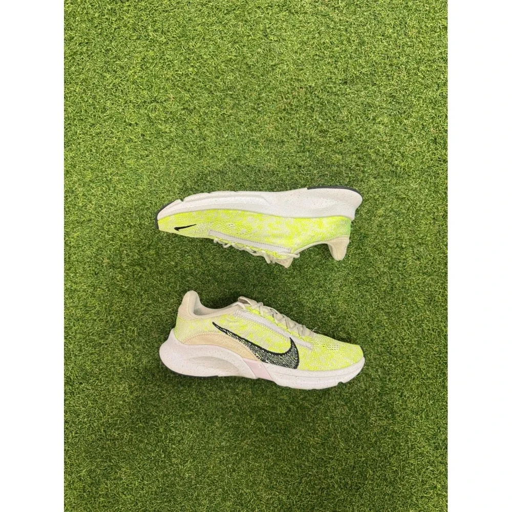 Nike SuperRep‎ Go 2 Volt Yellow White Training Shoes DH3393-175 Womens 7.5